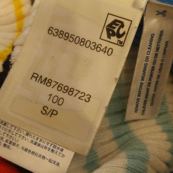 Tommy Hilfiger open front cardigan sweater, striped, cotton/viscose S - Picture 7 of 11